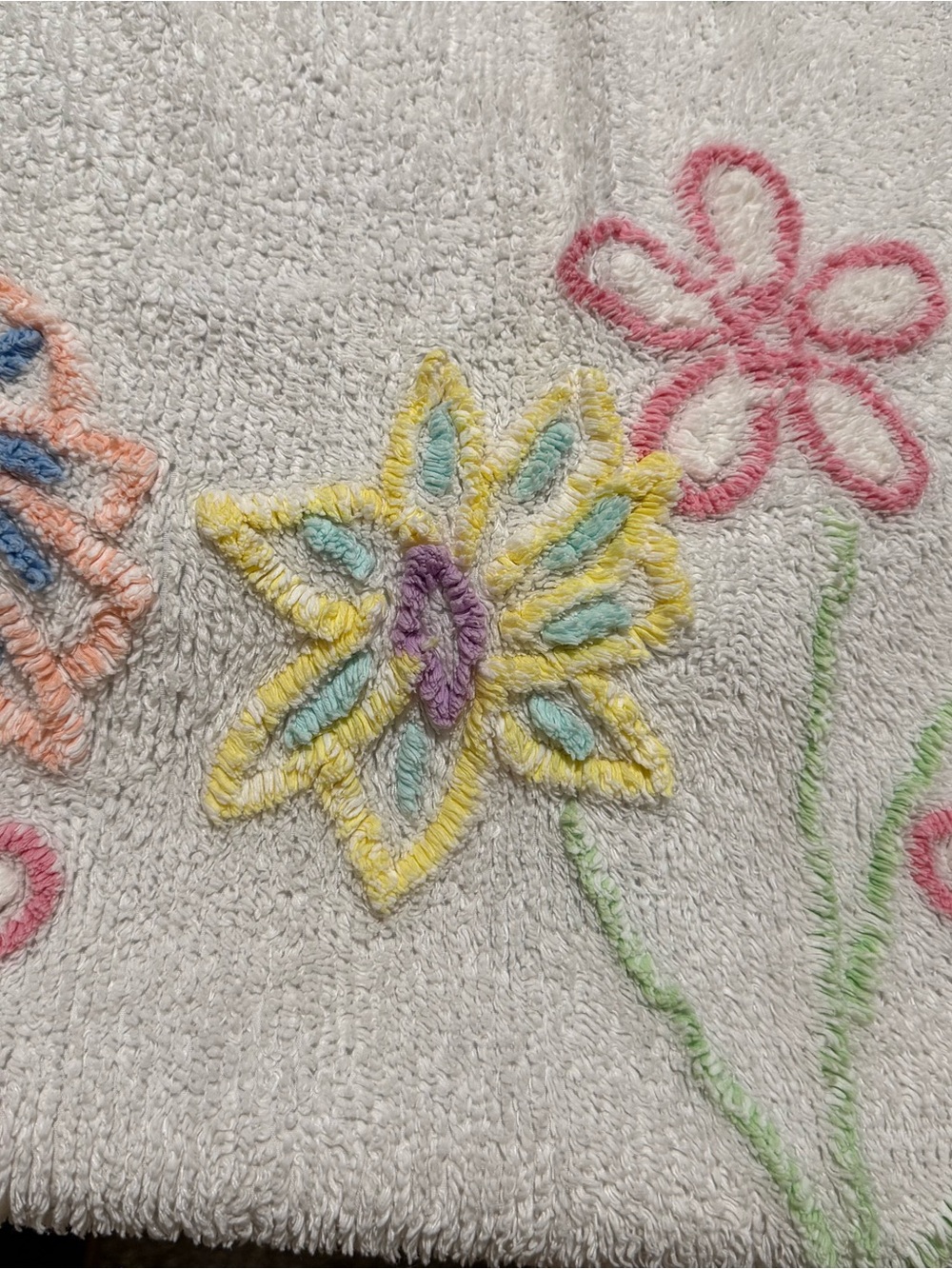 Canyon Group Vintage Chenille Floral Robe size L - Picture 8 of 15